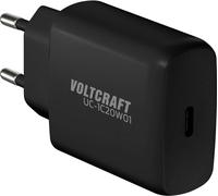 VOLTCRAFT UC-1C20W01 Chargeur USB 20 W 1x USB-C® Power Delivery, Power Delivery 3.0 noir intérieure GaN