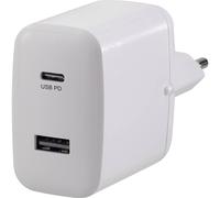 VOLTCRAFT UC-2ACX001 Chargeur USB 32 W 1x USB-A, 1x USB-C® Power Delivery blanc