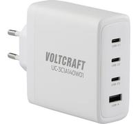 VOLTCRAFT UC-3C1A140W01 Chargeur USB 140 W 3x USB-C®, 1x USB-A USB PD 3.1 blanc