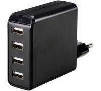 VOLTCRAFT UC-4AXX001 Chargeur USB 24 W 4x USB-A noir intérieure