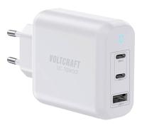 Voltcraft UC-70W001 Chargeur USB 70 W 1 x USB-A, 2 x USB-C® Fast Charge, USB PD 3.2 Blanc Intérieur GaN