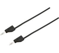 VOLTCRAFT Ultra-flexible Cordon de mesure [Banane mâle 4 mm - Banane mâle 4 mm ] 1.50 m noir MSB-300 10 A