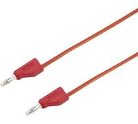 Ultra-flexible Cordon de mesure [Banane mâle 4 mm - Banane mâle 4 mm ] 2.00 m rouge MSB-300 10 A