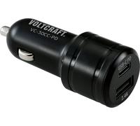 VOLTCRAFT VC-30CC-PD Chargeur USB 30 W 1x USB-A, 1x USB-C® Power Delivery noir pour voiture USB Power Delivery (USB-PD)