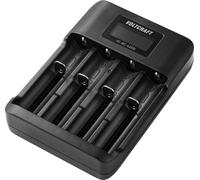 VOLTCRAFT VC-BC-4200 Chargeur de piles rondes NiMH, Li-ion LR6 (AA), LR03 (AAA), LR8 (AAAA), 18650, 18490, 18350, 17670, 17500, 14500, 10440, 16340