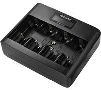 VOLTCRAFT VC-BC-5100 Chargeur de piles rondes NiMH, Li-ion LR6 (AA), LR03 (AAA), LR14 (C), LR20 (D), 6LR61 (9 V)