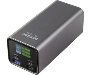 VOLTCRAFT VC-C904 Powerbank (batterie supplémentaire) 20000 mAh Power Delivery 3.0 Li-Ion gris (mat) affichage du statut