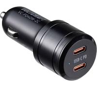 VOLTCRAFT VC-PD40W-2C Chargeur USB 40 W 2x USB-C® Power Delivery noir pour voiture USB Power Delivery (USB-PD)