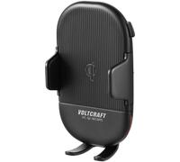 VOLTCRAFT VC-Qi-WCM15 grille de ventilation Support de téléphone portable pour voiture avec fonction de charge par induction 55 - 89 mm 4 - 6.7 pouces