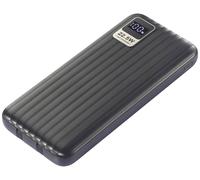VOLTCRAFT VC-WT-K512 Powerbank (batterie supplémentaire) 10000 mAh Fast Charge LiPo noir Affichage du statut
