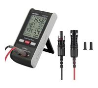 VOLTCRAFT VC121 PV Solar-Panel-Messgerät bis 800 W Anzeige Strom Spannung Leistung Kurzschluss