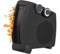 Volteno Ventilateur thermique à niveau fixe 1000W/2000W Noir