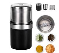 Voltix Electric Multi-Use Cup Grinder - Large Capacity Stainless Steel, Easy to Clean, Makes Up to 12 Cups, for Home Kitchen (Straight Blade)
