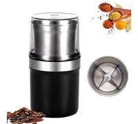 Voltix Electric Multi-Use Cup Grinder - Large Capacity Stainless Steel, High-Power Motor and Durable Stainless Steel Flat Blade, Dual-Layer Lid Design, Detachable and Water Washable (Slotted blade)