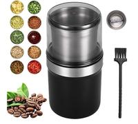 Voltix Electric Multi-Use Cup Grinder, Large Capacity Stainless Steel, Spice Grinder Dual-Layer Lid Design, spice grinder, Detachable for Washing (Straight Blade)