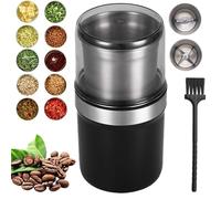 Voltix Electric Multi-Use Cup Grinder, Large Capacity Stainless Steel, Spice Grinder Dual-Layer Lid Design, spice grinder, Detachable for Washing (Dual Blade Set)