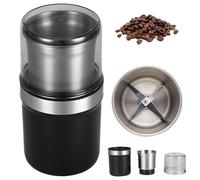 Voltix Electric Multi-Use Cup Grinder - Large Capacity Stainless Steel, Versatility & Convenience Coffee and Spice Grinder, for Coffee Beans, Spices & Herbs (Double Blade Cup)