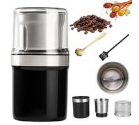 Voltixs Electric Multi-Use Cup Grinder, 2025 New One-Touch Coffee Grinder for Home Use, Large Capacity Stainless Steel Electric Grinders for Coffee Beans, Spices & Herbs (Slotted knife)