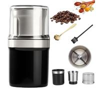 Voltixs Electric Multi-Use Cup Grinder, 2025 New One-Touch Coffee Grinder for Home Use, Large Capacity Stainless Steel Electric Grinders for Coffee Beans, Spices & Herbs (Cross knife)
