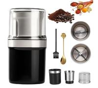 Voltixs Electric Multi-Use Cup Grinder, One-Touch Stainless Steel Detachable Grinder, for Coffee Bean,Dried Spice,Pepper,Grain (C)