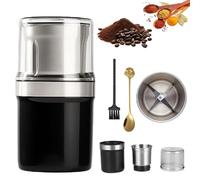 Voltixs Electric Multi-Use Cup Grinder, One-Touch Stainless Steel Detachable Grinder, for Coffee Bean,Dried Spice,Pepper,Grain (B)