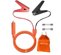 VOLTKARE Câble de charge de voiture robuste 12 V avec prise allume-cigare vers pinces crocodile pour tous les appareils portables Jackery, Bluetti, EF Ecoflow, Anker, centrales électriques portables