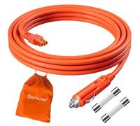 VOLTKARE Câble de chargeur de voiture 2,5 m 14 AWG 15 A 12 V/24 V pour Ecoflow Delta/River/River 2 Series, Bluetti EB55, Anker 757/767 Centrales électriques portables - Prise allume-cigare vers