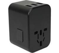 Voltman - Adaptateur prise voyage universel international - 5 ports USB inclus - Noir Noir G