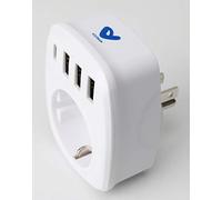Voltman Adaptateur de voyage UE/US – 4 ports USB