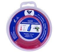 Voltman Gaine thermorétractable 5m - Ø3,2/1,6mm - Rouge