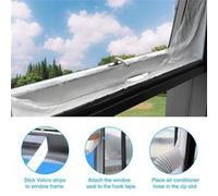 Voltman - Joint de fenêtre en tissu pour climatisation mobile - 400cm - Blanc blanc