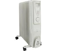 Voltman Radiateur mobile bain d'huile 2500 W Blanc | Confort thermique : radiateur mobile bain d'huile 2500W, Blanc ; caractéristiques selon le modèle