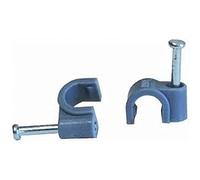 Voltman VOM512202 Boîte de 20 attaches Diamètre 4 mm Gris