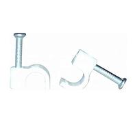 Voltman VOM512205 Boîte de 20 attaches Diamètre 5 mm Blanc