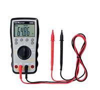 Voltmaster DMM 1 Multimètre numérique CAT III 600 V, appareil de mesure multifonctions, outil d'électricien (utilisation universelle, mesures de tension et de courant, en plastique ABS), gris