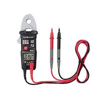 Voltmaster MCM 1 Pince ampèremétrique numérique miniature CAT III 600 V, multimètre multifonction ultra compact (robuste, maintien des données, mise hors tension automatique, plastique ABS), noir/gris