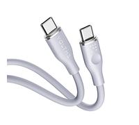 VOLTME Câble USB C vers USB C 1,0m Gris, Cable USB C 2.0 de Charge 3A 480 Mbps PD Charge Rapide Cordon USB-C et Câble USB-C Compatible avec Android MacBook Pro iPad Air Galaxy Samsung