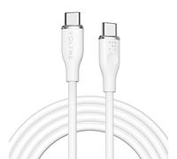 VOLTME Câble USB C vers USB C 1.80m Blanc, Cable USB C 2.0 de Charge 3A 480 Mbps PD Charge Rapide Cordon USB-C et Câble USB-C PPS Compatible avec Android MacBook Pro iPad Air Samsung