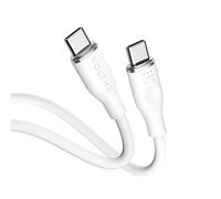 VOLTME Câble USB C vers USBC 1,0m Blanc, Cable USB C 2.0 de Charge 3A 480 Mbps PD Charge Rapide Cordon USB-C et Câble USB-C Compatible avec Android MacBook Pro iPad Air Galaxy Samsung
