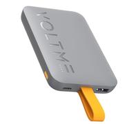 VOLTME Power Bank 10,000 mAh 38,5 Wh Gris, Chargeur Portable Charge Rapide 3 Ports Hypercore 10C Sling 10K, Essential Batterie Externe 3-Port Charge Rapide Compact avec Câble intégré pour Voyage