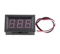 Voltmètre 3 Fils DC 0-100V Mini Tension Mesurant 0,56" Mètre de Panneau de Volt de Digital d'Affichage à LED avec la Protection Renversée(Red)