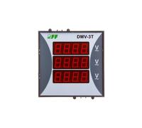 Voltmètre 3 phases numérique modulaire 100-300V AC DMA DMV-3T
