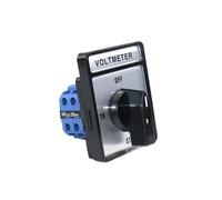 Voltmètre à 8 bornes SZW26/LW26-20/2V 20A 660V, 1 pièce, 2 pôles, manuel, rotatif universel, 4 positions, interrupteur à came de tension, panneau 64x78mm