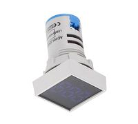 Voltmètre à Affichage Numérique AC20-500V LED, Voyant Lumineux AC20-500V, Voltmètre AC20 500V, Testeur électrique de Tension de Lampe, Compteur Bleu (BLUE)