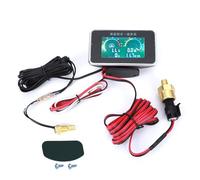 Voltmètre à affichage numérique LCD 4 en 1 pour voiture, DC 9V-36V, voltmètre, température de l'eau et du carburant, pression d', pour la surveillance des véhicules