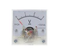 Voltmètre à panneau analogique 91C4 DC, compteur de tension, pointeur mécanique Type 3/5/10/15/20/30/50/100/150/250V 83XA(5V)