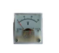 Voltmètre à panneau analogique 91C4 DC, testeur de tension de Type pointeur mécanique 5V/10V/15V/20V/30V/50V/100V/150V/250V/300V/500V(DC20V)