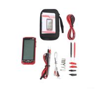 Voltmètre AC/DC 1000V avec Fonction Mesure Température(628A red Pro) | 6000 counts True pour rms, lecture stable signaux pour pwm, lithium rechargeable port USB-C