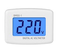 VoltmèTre AC NuméRique DM55-1-EU,Prise EuropéEnne 230V 50Hz,Affichage NuméRique Lcd,Adapté Aux Camping-Cars Et Camping-Cars,Usines Domestiques,Branché Sur La Prise Pour Mesurer Directement La Tension