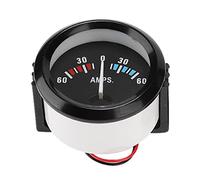 Voltmètre AMPèremètre de Voiture Rond 2 Pouces 52mm, Voltmètre de Jauge 60-0-60A AMP, Universel Jauge de Voltmètre électrique pour Camion Marine ATV UTV